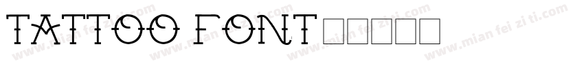 Tattoo font字体转换